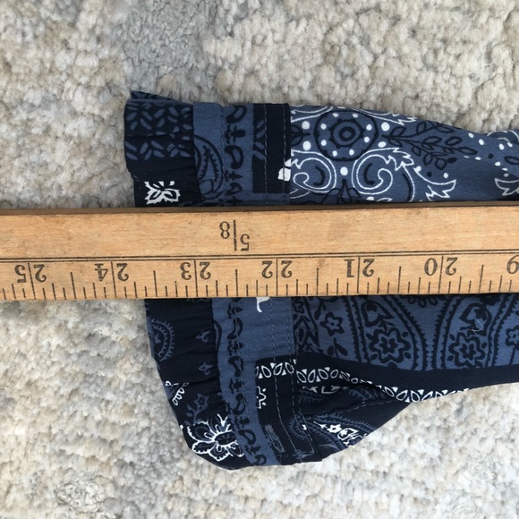 Abercrombie & Fitch Blue Patterned Long Sleeve Dress - Picture 11 of 15